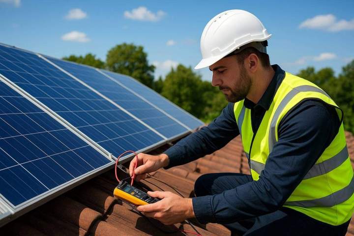 Mise en service panneau solaire Auvergne-Rhône-Alpes